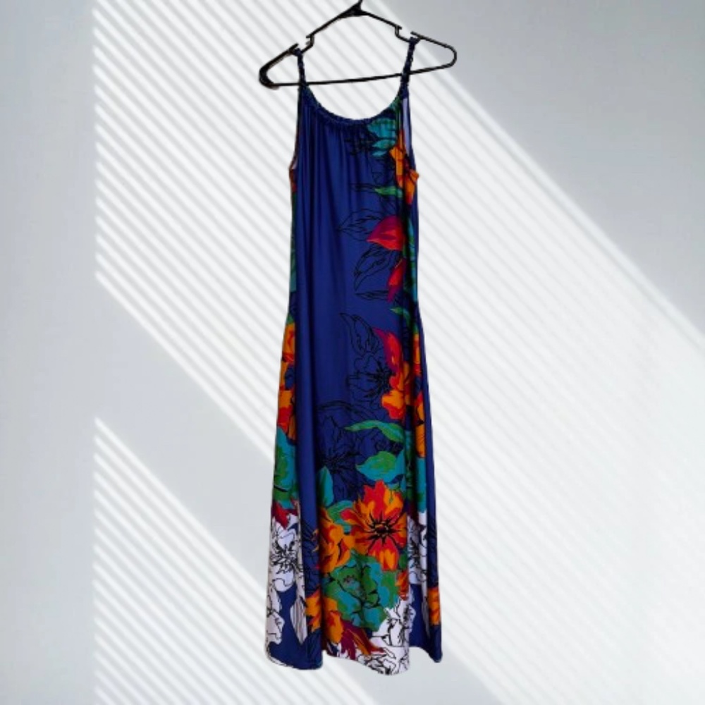 Lemmie‎ for Nina Leonard Long Maxi Floral Dress READ